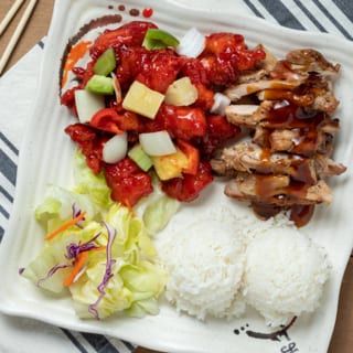B. Chicken Teriyaki with Sweet & Sour Chicken
