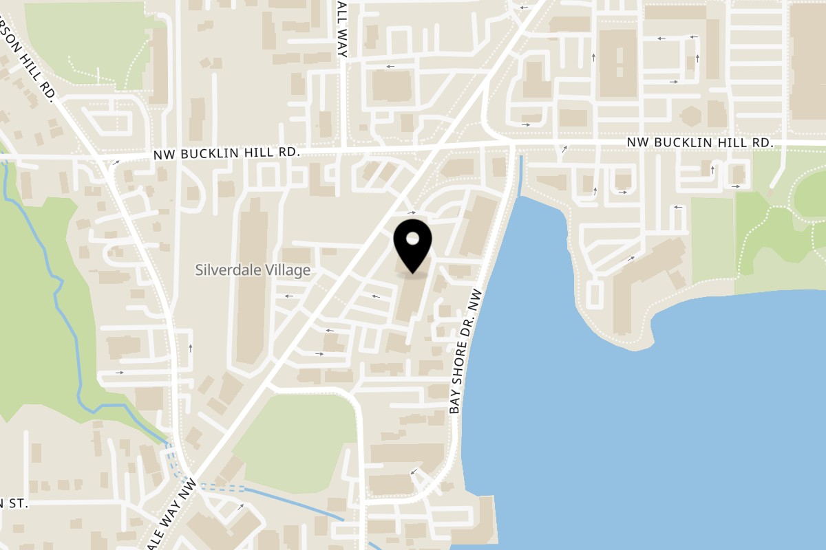 Map showing the location of JOY TERIYAKI on 9470 Silverdale Way NW in Silverdale